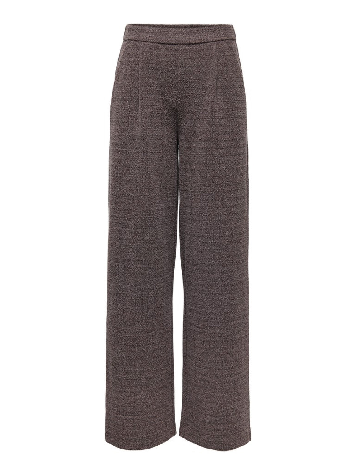JDYDORIT Pantalon large à carreaux en maille bouclée — JDY — Coffee Bean Checks — packshot | Appart 17 Bruxelles