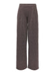 JDYDORIT Pantalon large à carreaux en maille bouclée — JDY — Coffee Bean Checks — packshot | Appart 17 Bruxelles