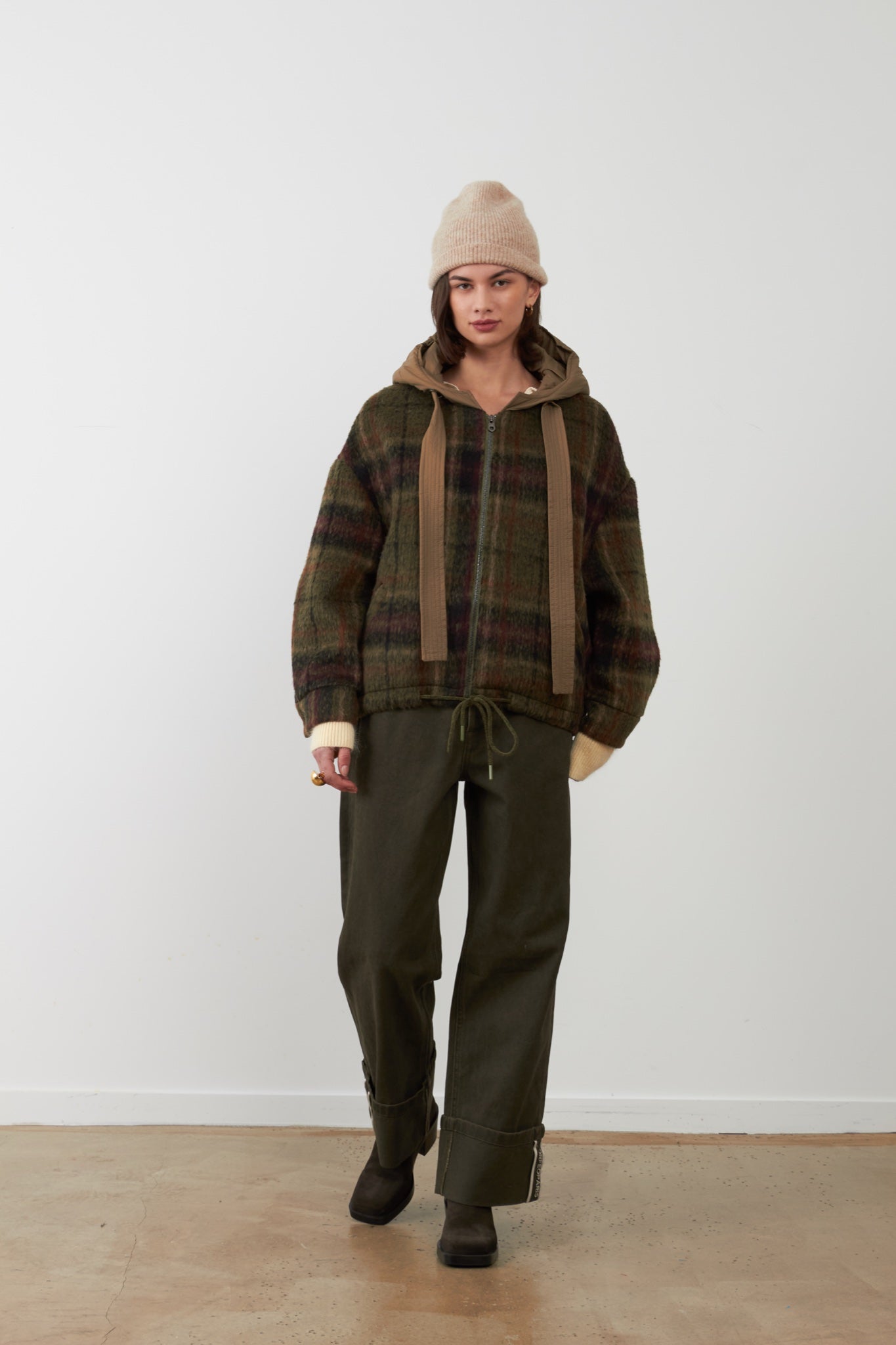 LESTER Veste à carreaux — Carreaux Vert