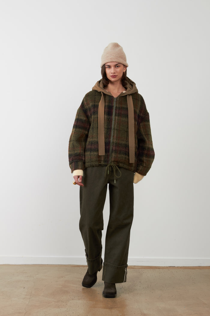 LESTER Veste à carreaux — Carreaux Vert