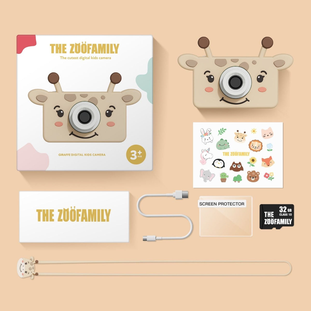Appareil photo numérique pour enfant Zoo Friends — The Zoofamily — Girafe — autre vue 6 | Appart 17 Bruxelles