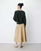 Aleron Cardigan en maille duveteuse — Kaki — vue 6