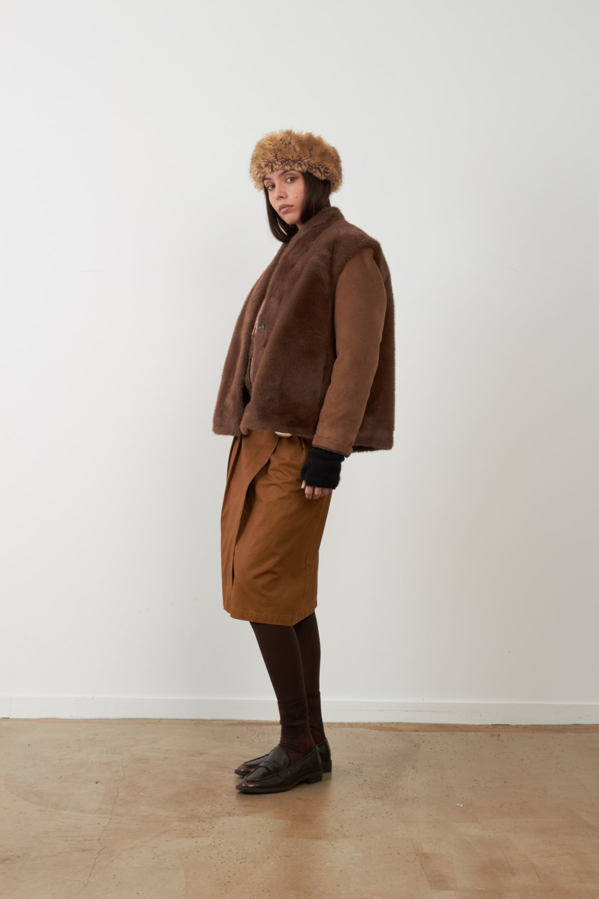 LOULIANA Veste en laine — Chocolat — vue 4