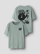 NKMKNASO T-shirt « You did it! » garçon — name it — Green Milieu — porté | Appart 17 Bruxelles