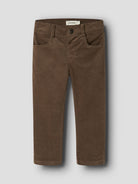 NMMRYANSOMBA Pantalon en velours côtelé garçon — Lil' Atelier — Teak — autre vue 3 | Appart 17 Bruxelles