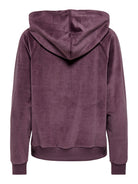 JDYVIDA Sweat à capuche en velours — Huckleberry — vue 2