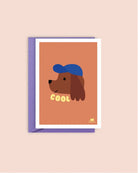 Carte illustrée chien Cute ou Cool — Ma Petite Vie — Cool — packshot | Appart 17 Bruxelles