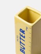Mini vase plaquette de beurre en céramique, taille XS — DOIY — Jaune beurre — détail 5 | Appart 17 Bruxelles