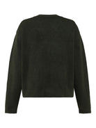 Cardigan Soufflé col V en maille recyclée — Forest Night — vue 8