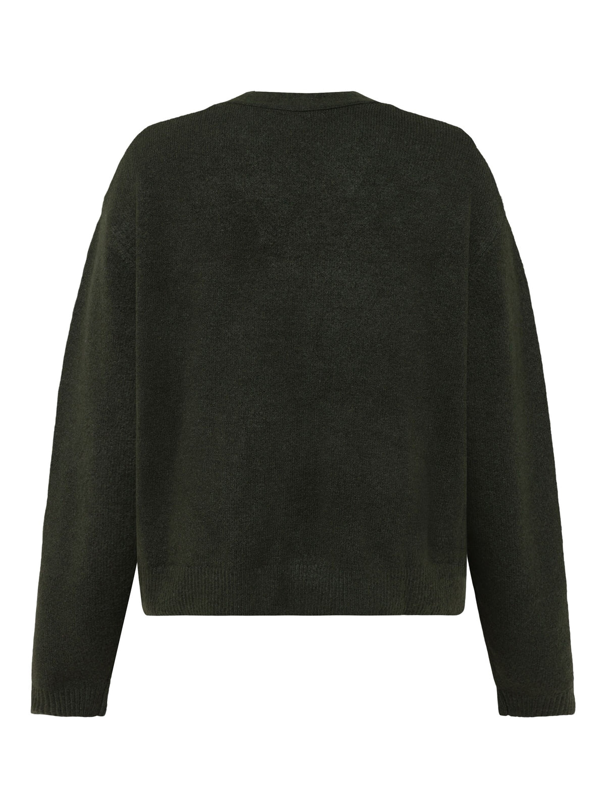 Cardigan Soufflé col V en maille recyclée — Forest Night — vue 8