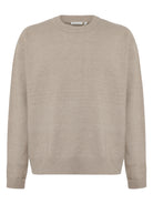 Pull Soufflé col rond en coton bio — Gris clair chiné