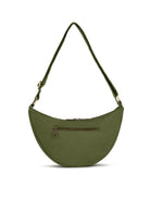 Hindbag Andrea Sac banane demi-lune en coton bio — Hindbag — Olive — packshot, vue 2 5 | Appart 17 Bruxelles