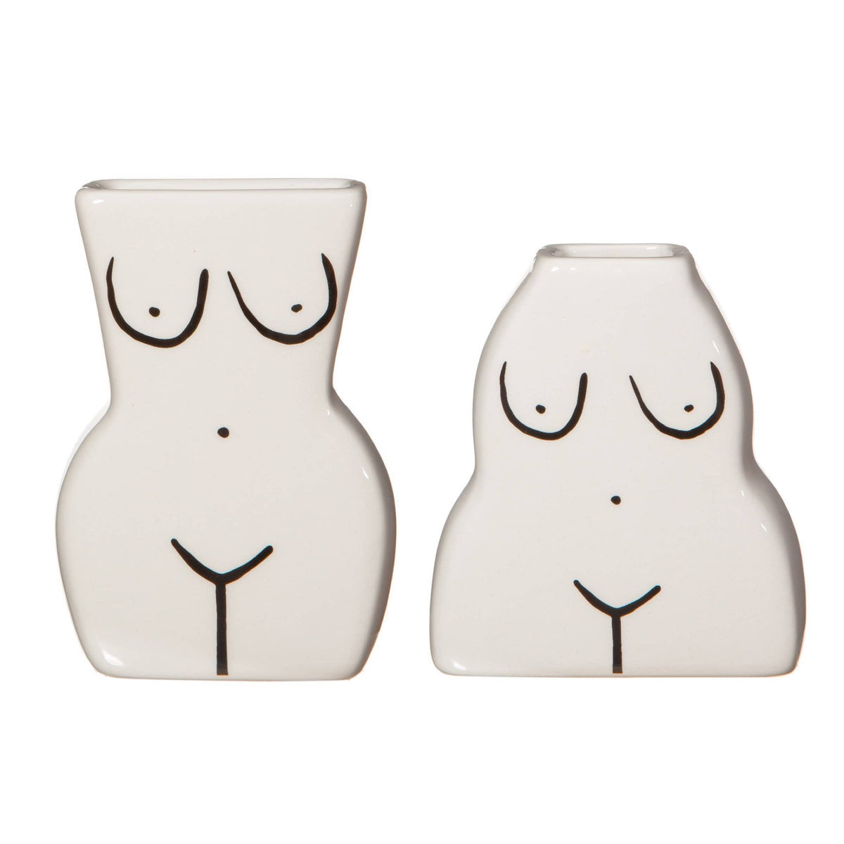 Vases soliflores Silhouette féminine — Lot de 2 — Sass & Belle — packshot | Appart 17 Bruxelles