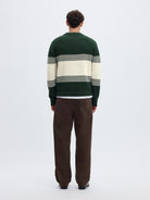 SLMDANE Polo en maille rayé — Pine Grove & Silver Birch — vue 3