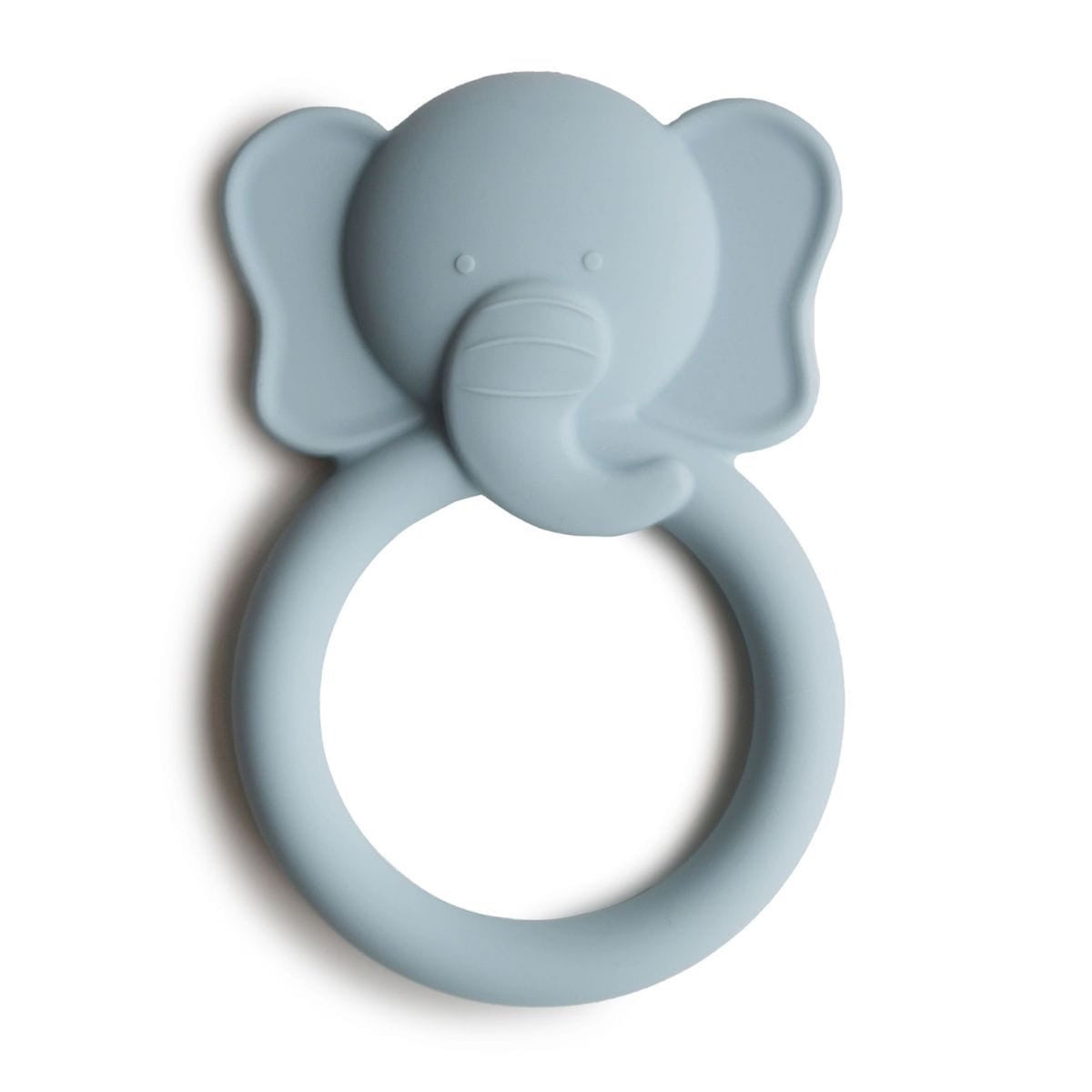 Jouet de dentition en silicone — Mushie — Éléphant — packshot | Appart 17 Bruxelles