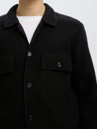 SLMNEALY Cardigan workwear en laine — Noir — vue 5