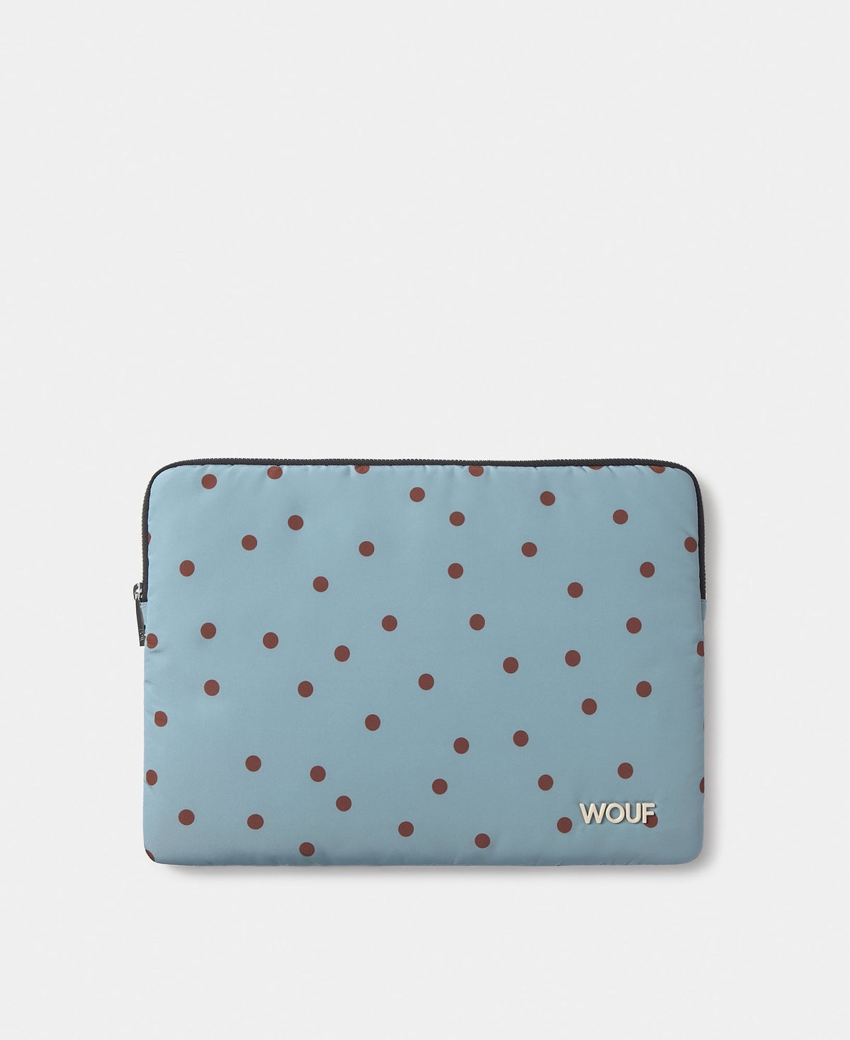 Housse d'ordinateur 13" et 14" matelassée en polyester recyclé — Wouf — Polka — packshot 2 | Appart 17 Bruxelles