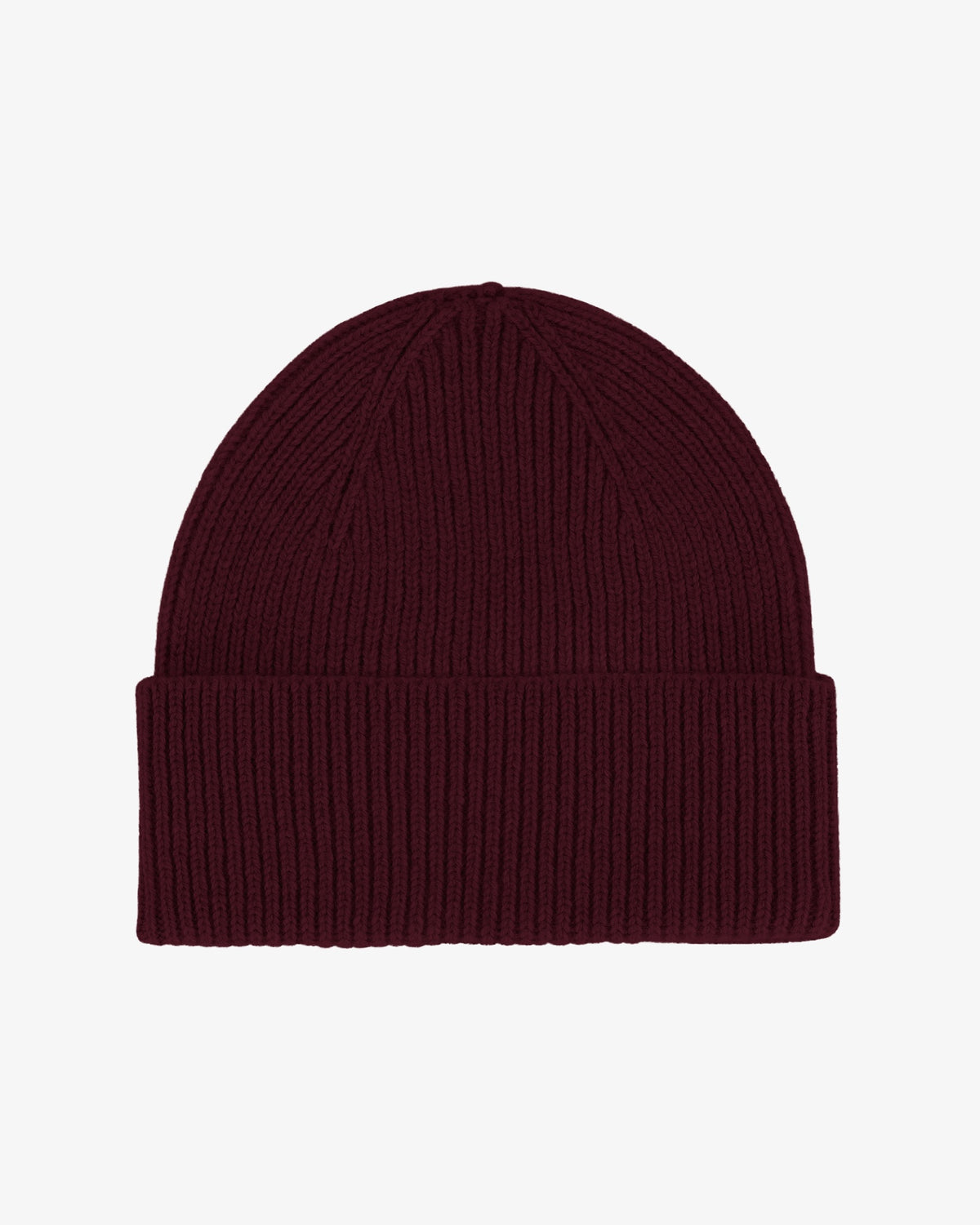 Colorful Standard Merino Wool Beanie Bonnet laine mérinos recyclée — Colorful Standard — Oxblood Red — packshot 5 | Appart 17 Bruxelles