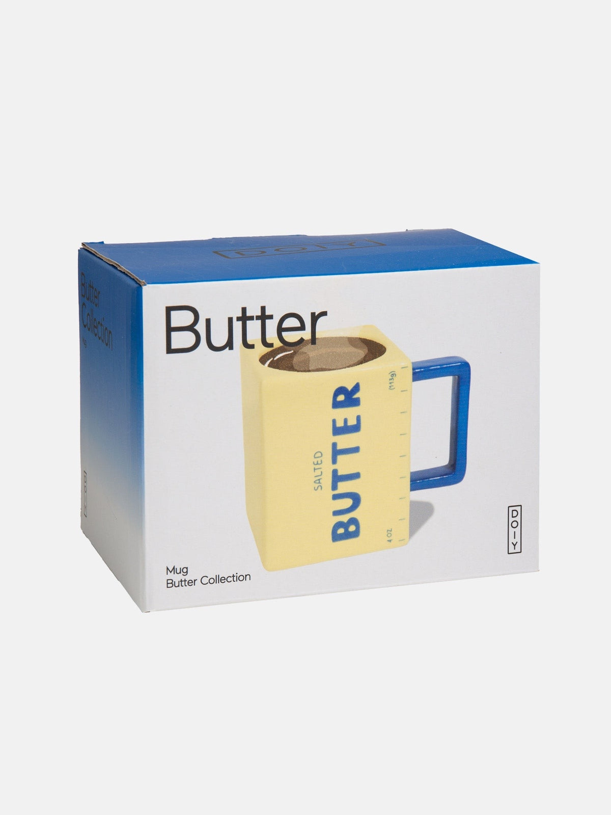 Mug 3D plaquette de beurre en céramique — DOIY — Jaune beurre — boîte cadeau 5 | Appart 17 Bruxelles