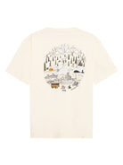 Back Print T-shirt — Egret — KnowledgeCotton Apparel