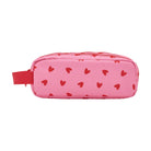 Trousse d'école simple — Atelier Wagram — Cœurs rouges fond rose — autre vue 5 | Appart 17 Bruxelles