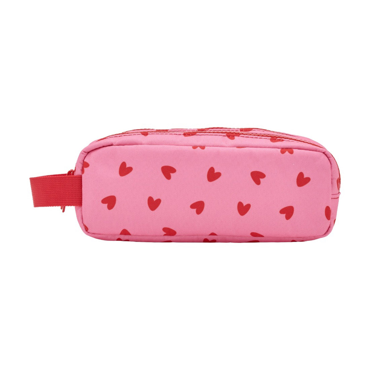 Trousse d'école simple — Atelier Wagram — Cœurs rouges fond rose — autre vue 5 | Appart 17 Bruxelles