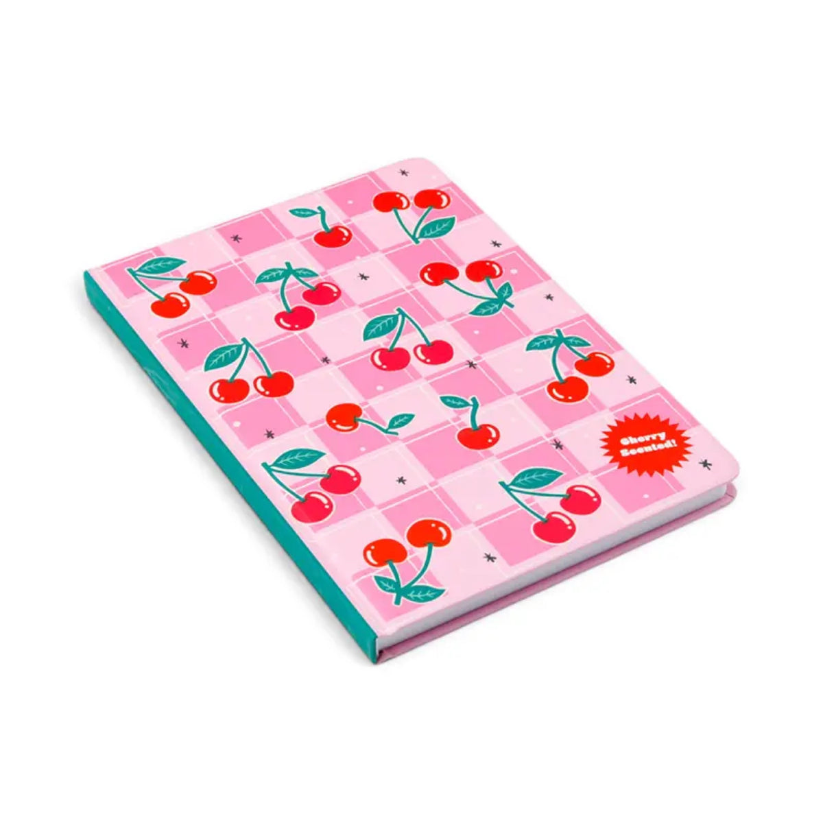 Carnet parfumé A5 ligné en papier recyclé — Puckator — Cerise — autre vue 3 | Appart 17 Bruxelles
