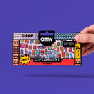 Fabulous Stickers Boutique, environ 100 stickers vinyle — OMY — Super Market — packshot | Appart 17 Bruxelles