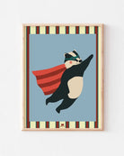 Affiche chambre enfant Le super-héros 30 × 40 cm — Ma Petite Vie — Raton-laveur — packshot | Appart 17 Bruxelles