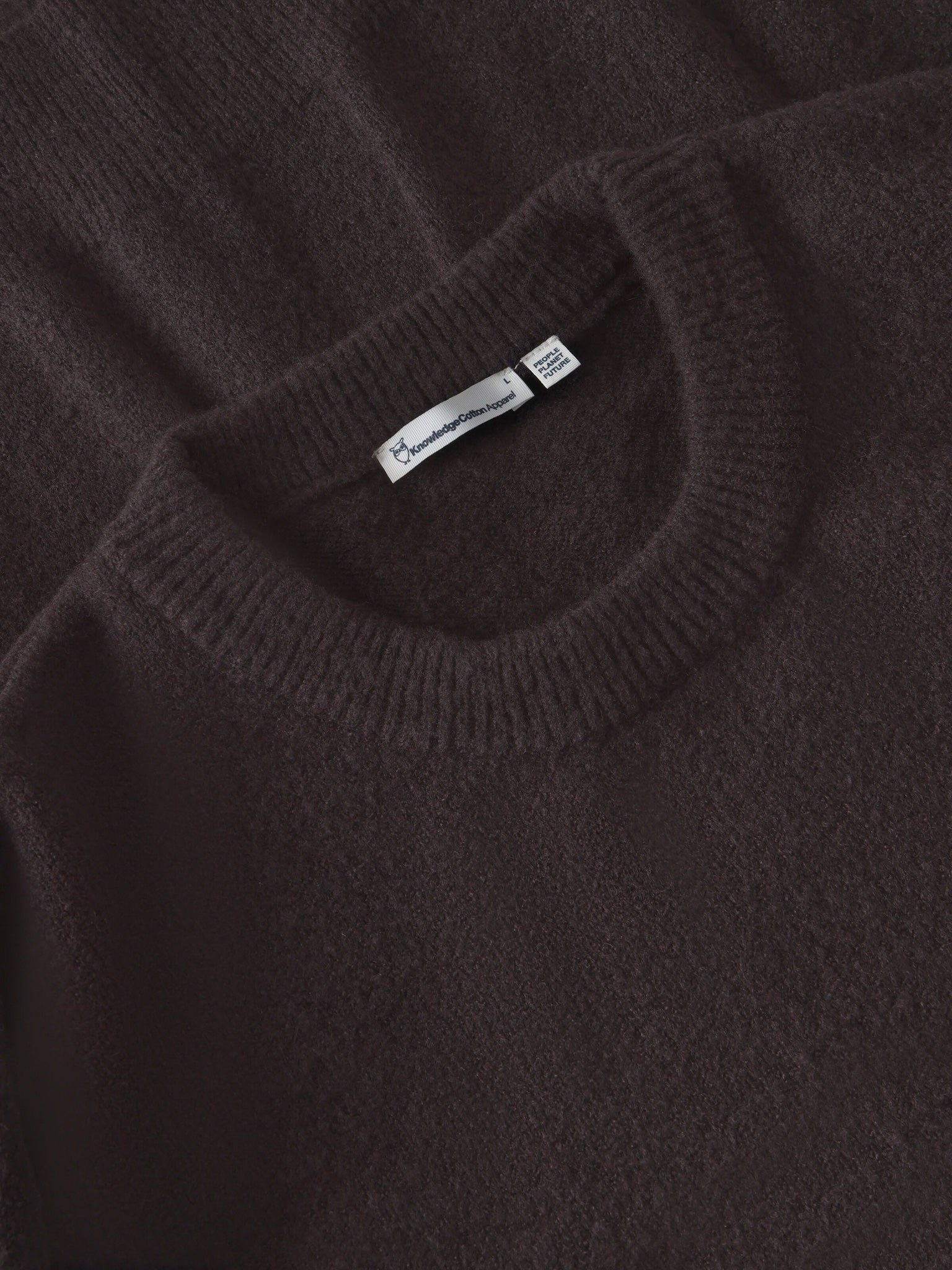 Pull Soufflé col rond en coton bio — Chocolate Torte — vue 3