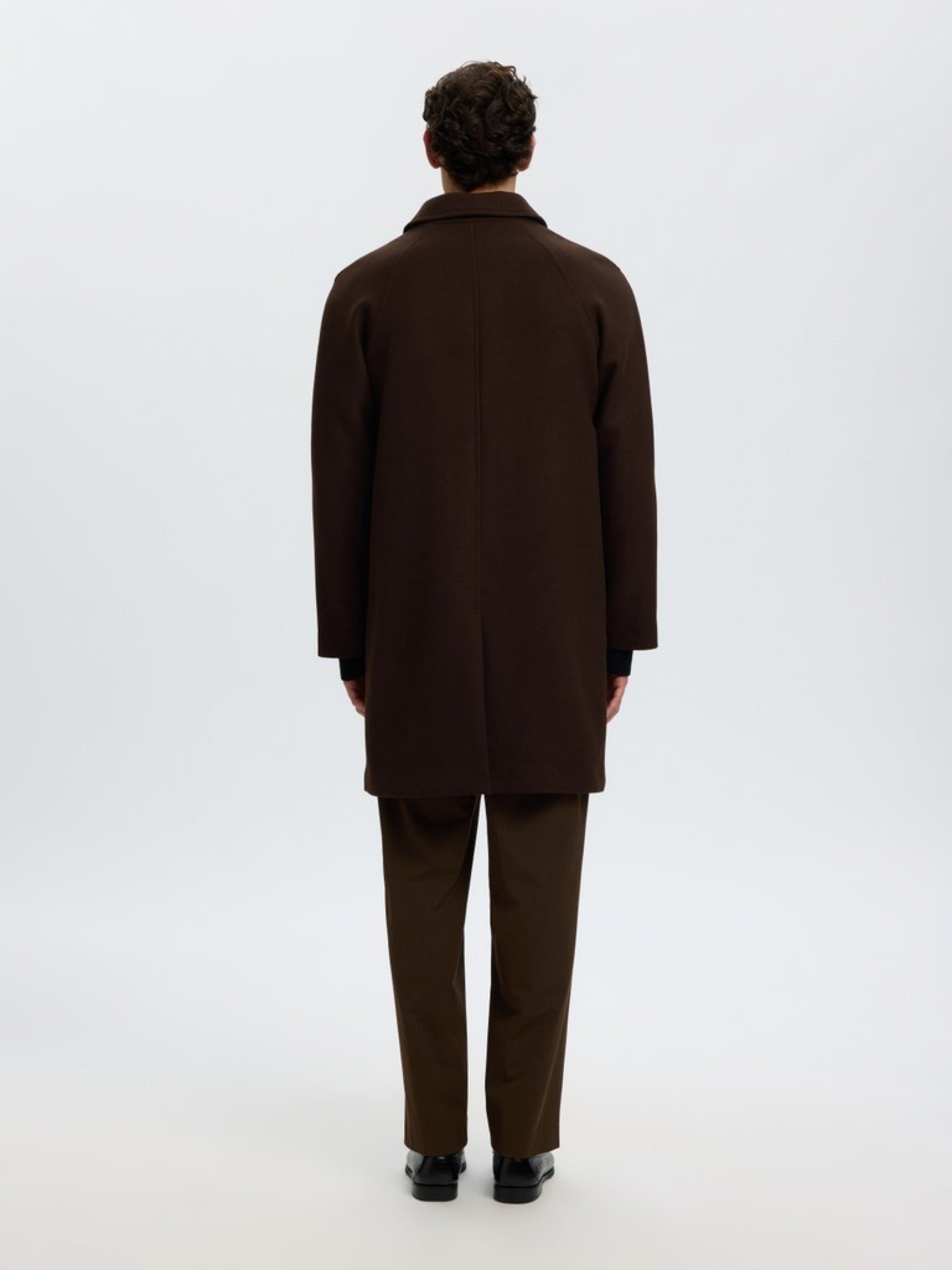 SLMRONNIE Manteau car coat en laine — Delicioso — vue 3