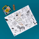 Mini Coloring Kit, poster 40 × 50 cm et 4 crayons — OMY — Animals — autre vue 2 | Appart 17 Bruxelles
