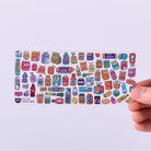 Fabulous Stickers Boutique, environ 100 stickers vinyle — OMY — Super Market — autre vue 2 | Appart 17 Bruxelles