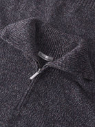 Quarter Zip Sweater — Blue Multi — vue 3