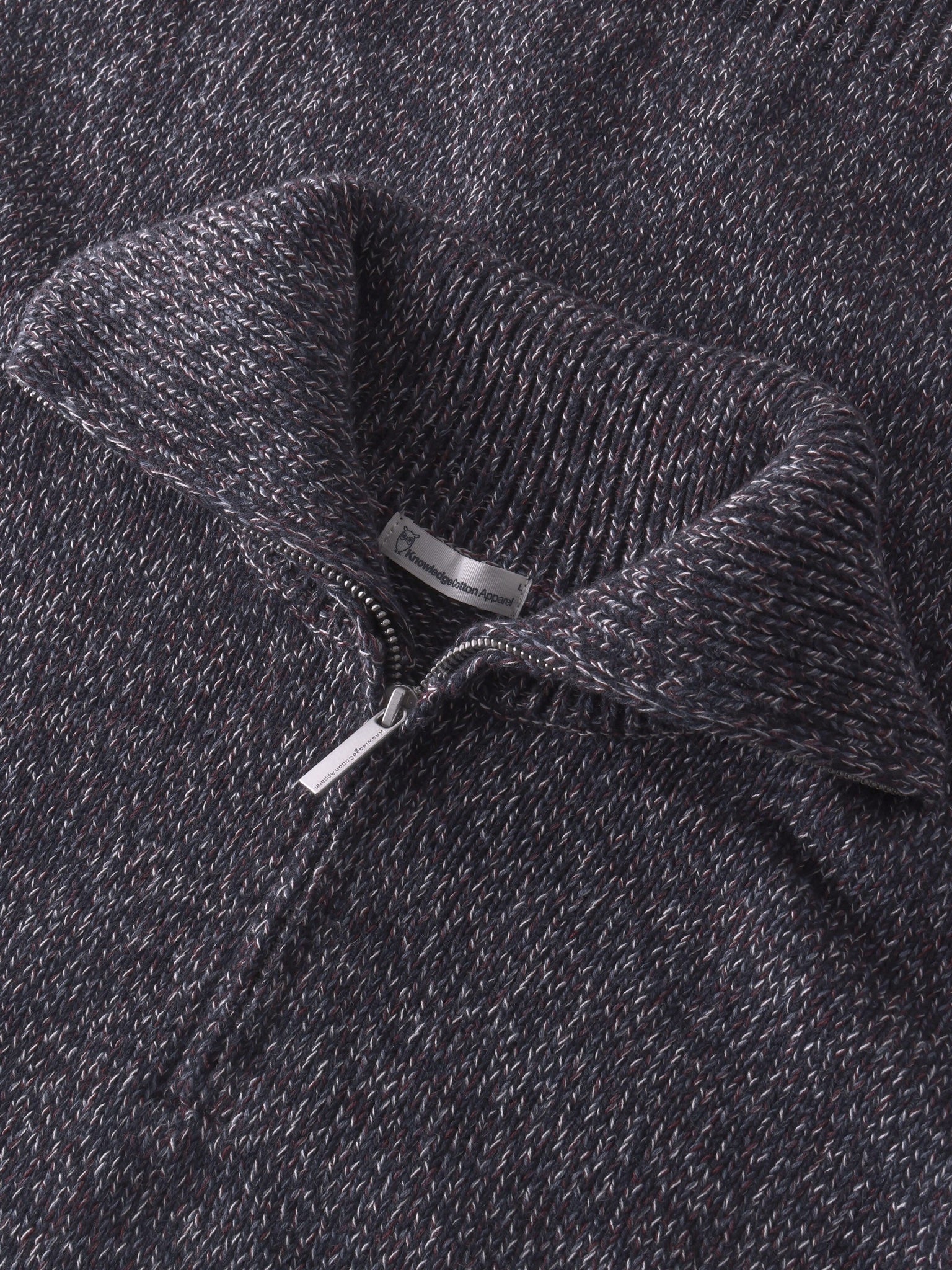 Quarter Zip Sweater — Blue Multi — vue 3