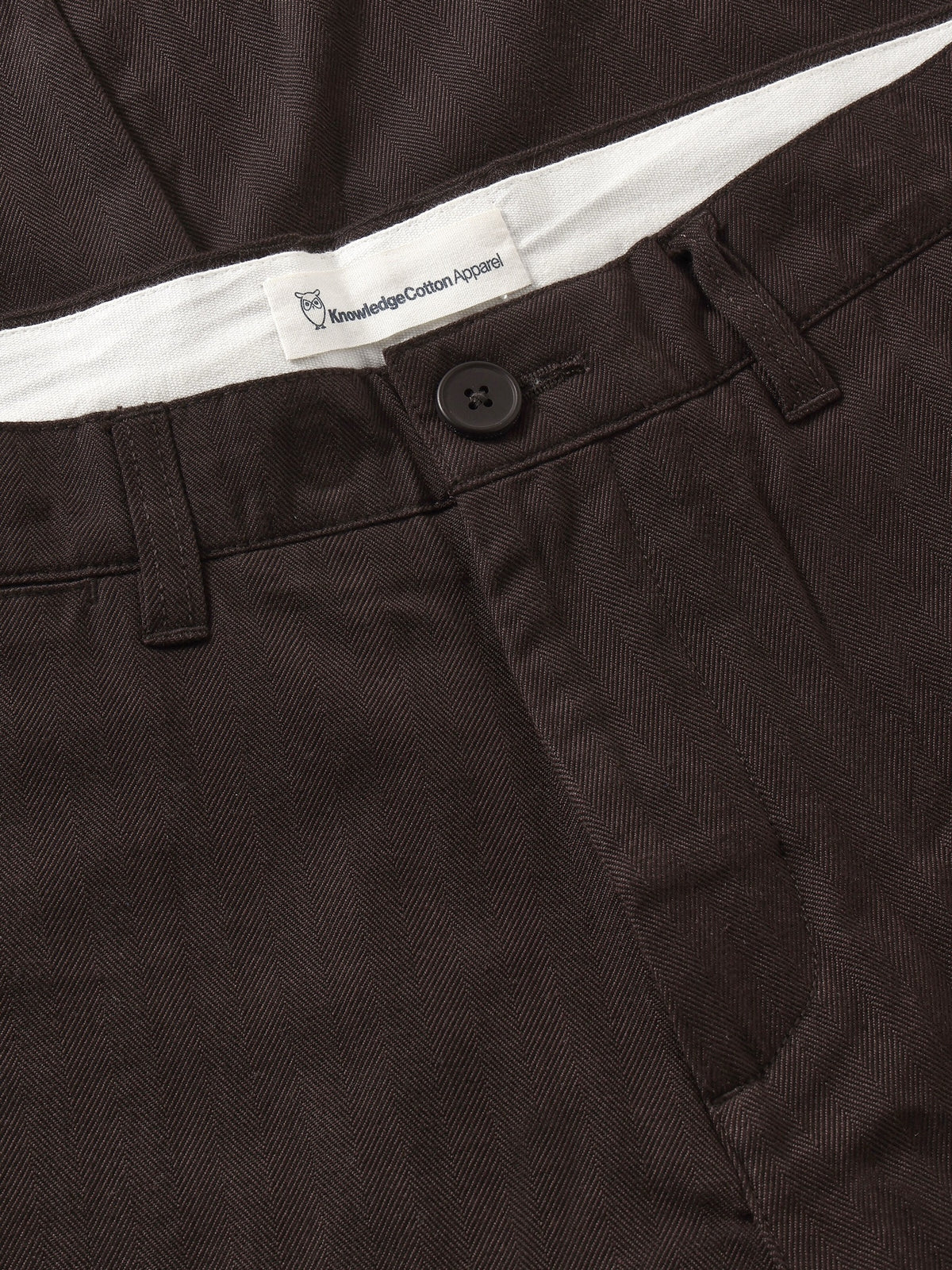 Pantalon Chuck coupe droite en chevrons — Chocolate Torte — vue 3