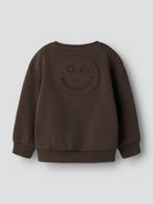 NMMNILAS Sweat « Good Vibes » garçon — name it — Chocolate Brown — autre vue 2 | Appart 17 Bruxelles