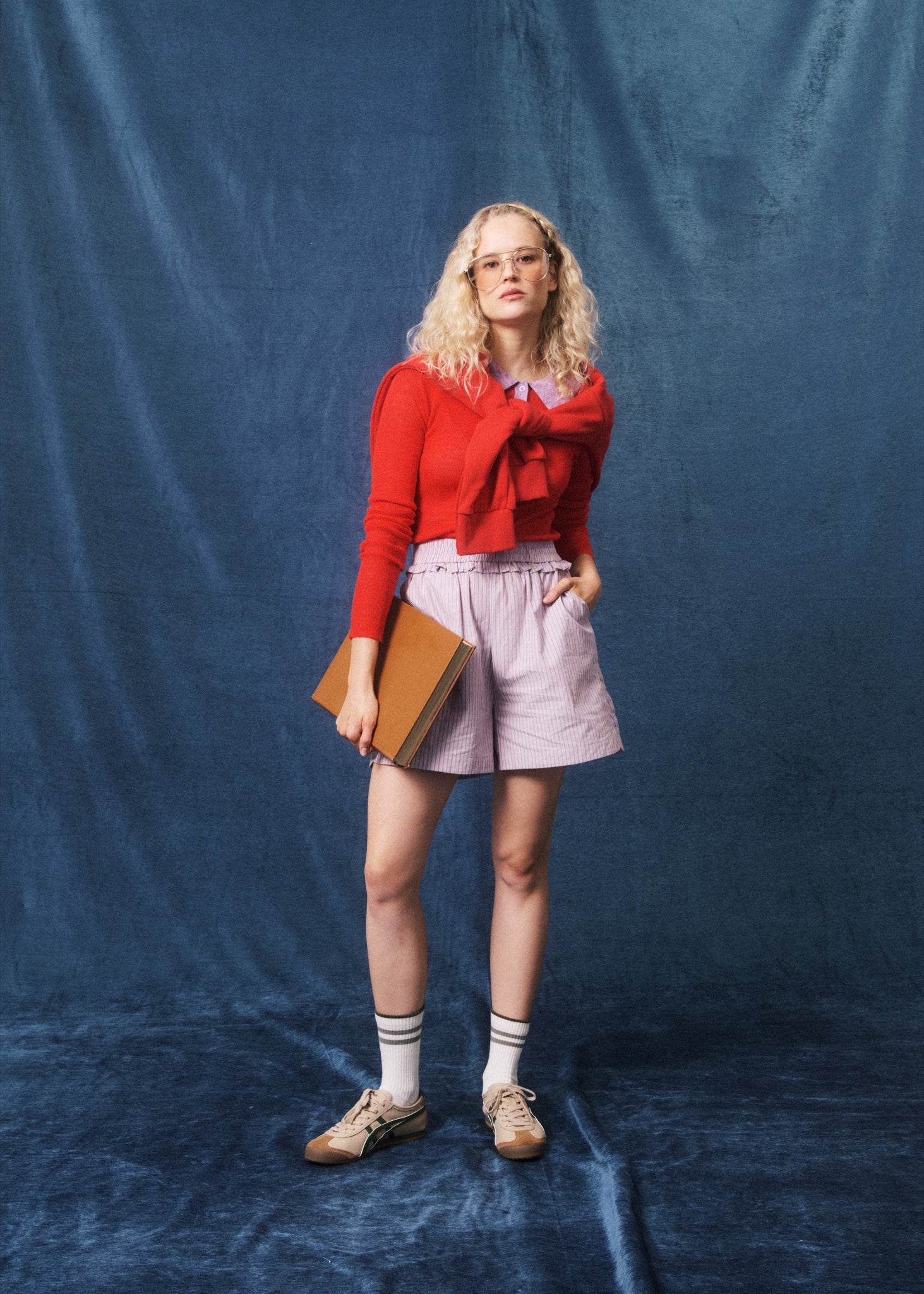 Polo Gabriella côtelé Rouge – FRNCH | Appart 17