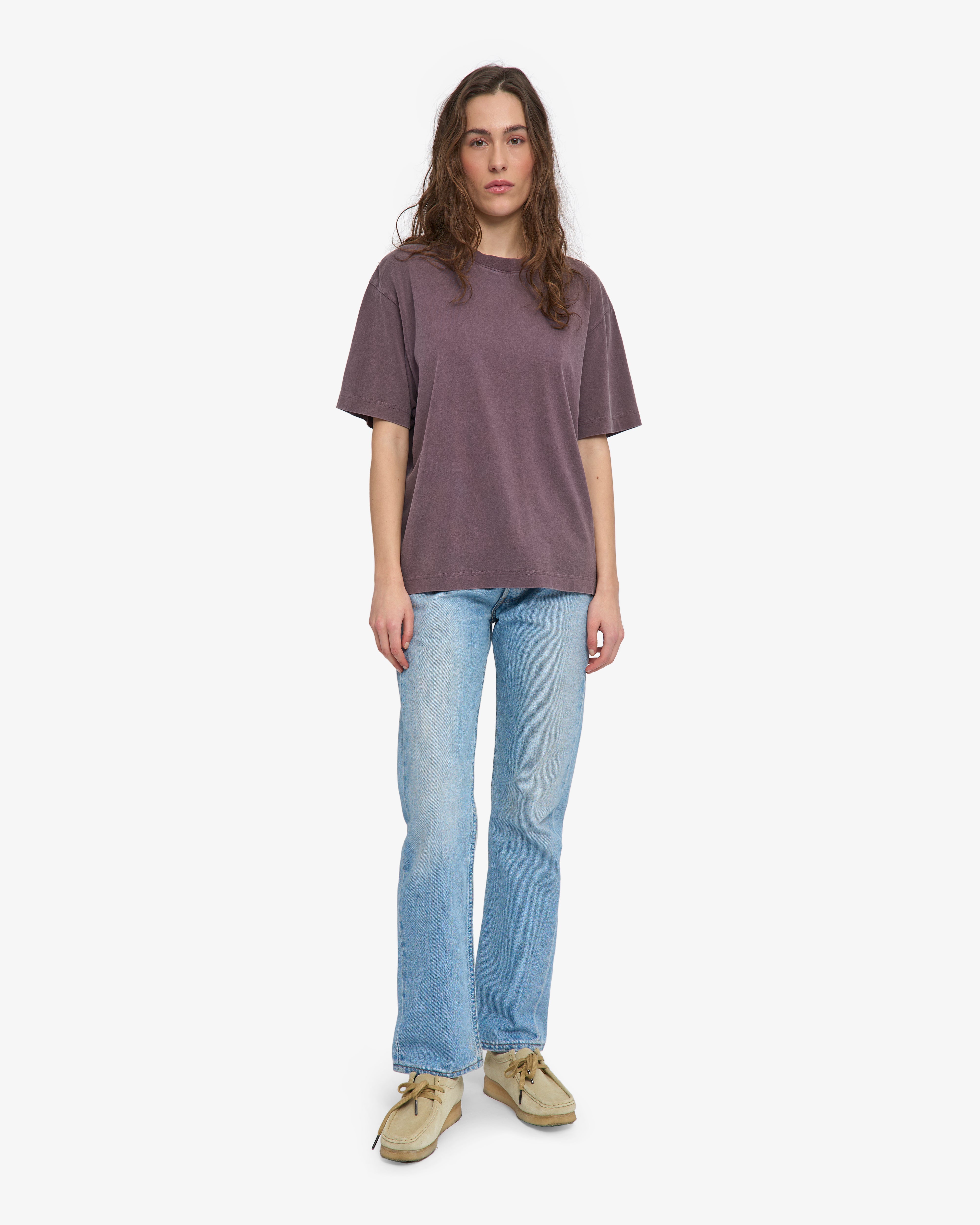 Colorful Standard Oversized Organic T-Shirt Coton bio Faded Grape