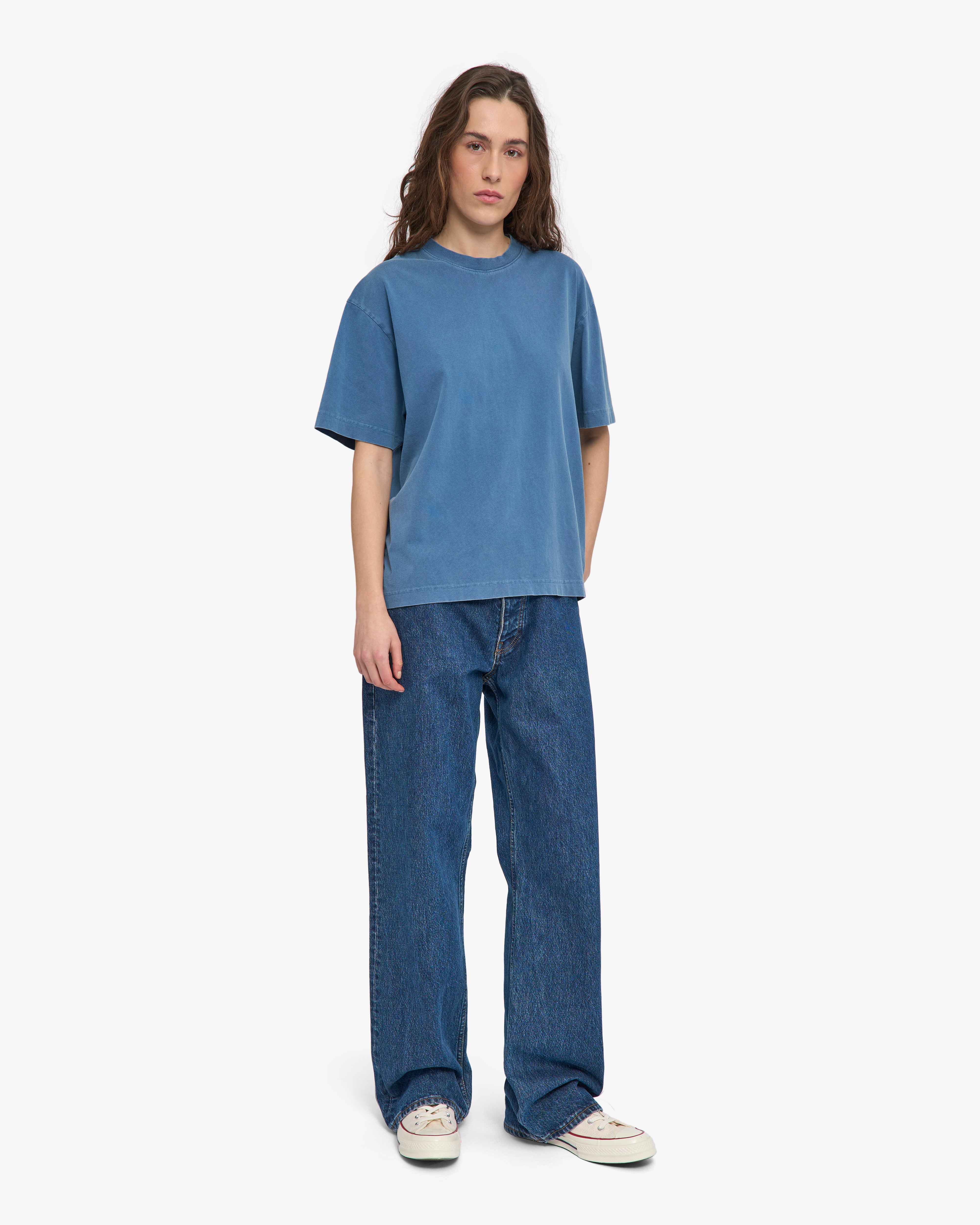Colorful Standard Oversized Organic T-Shirt Coton bio Faded Indigo