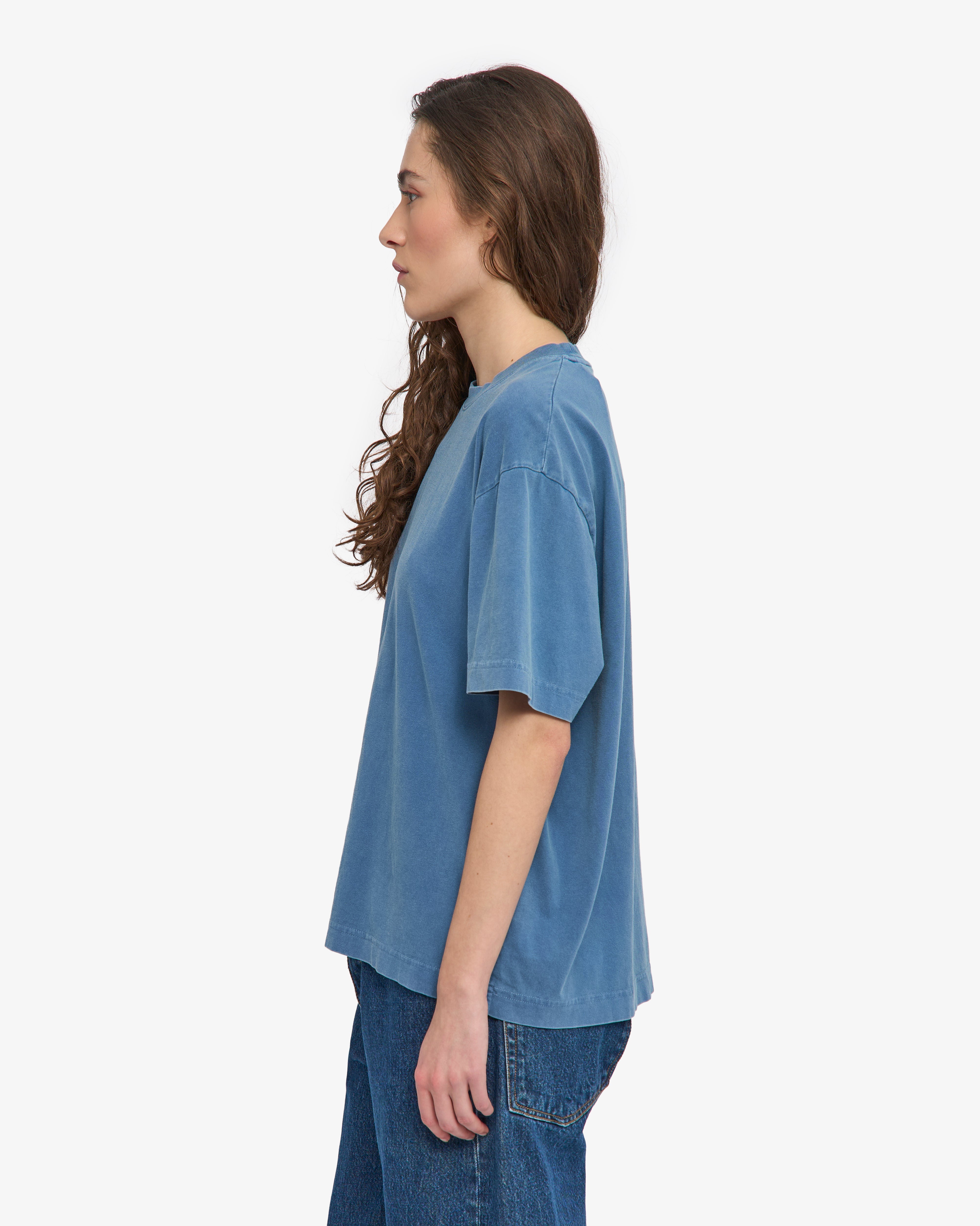 Colorful Standard Oversized Organic T-Shirt Coton bio Faded Indigo