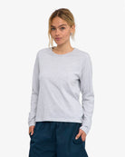 Colorful Standard Women Organic Rib LS T-Shirt manches longues Snow Melange