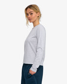 Colorful Standard Women Organic Rib LS T-Shirt manches longues Snow Melange