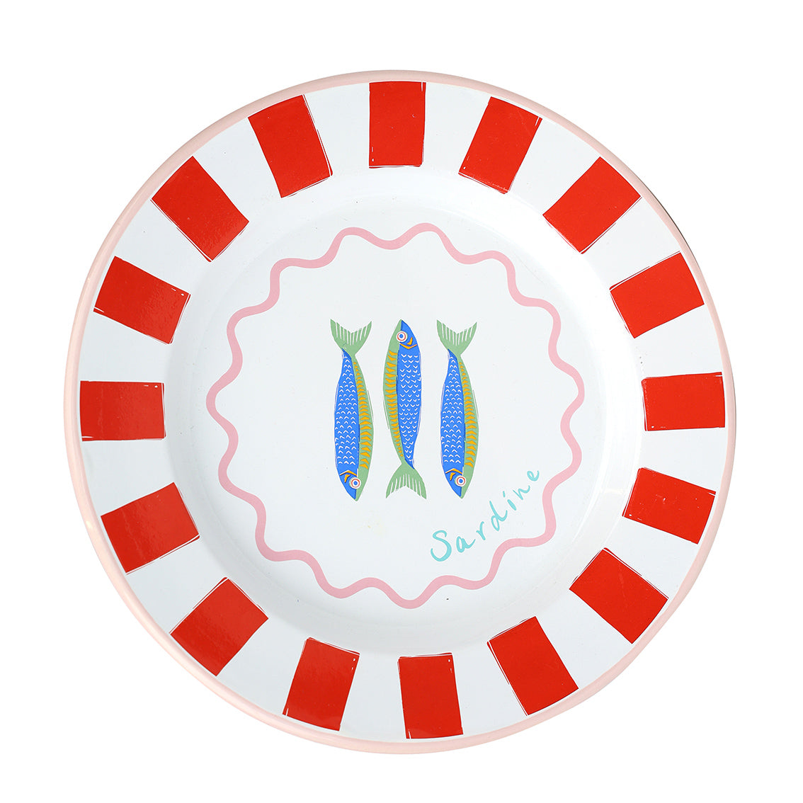 Assiette Poisson Bon Appétit émail Talking Tables Appart17