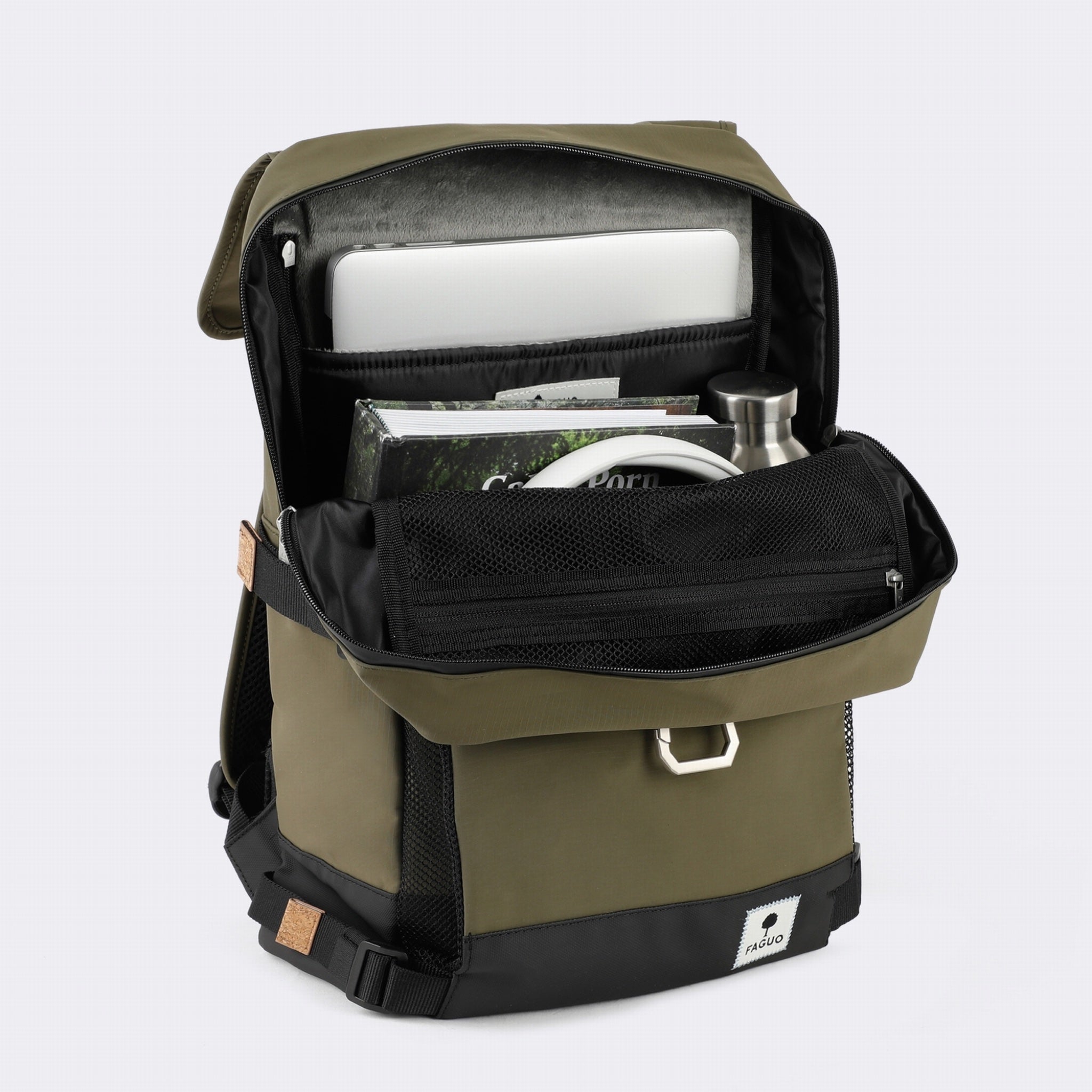 FAGUO COMMUTER 2.0 2.0 Sac à dos vélo Dark Olive – FAGUO | Appart 17