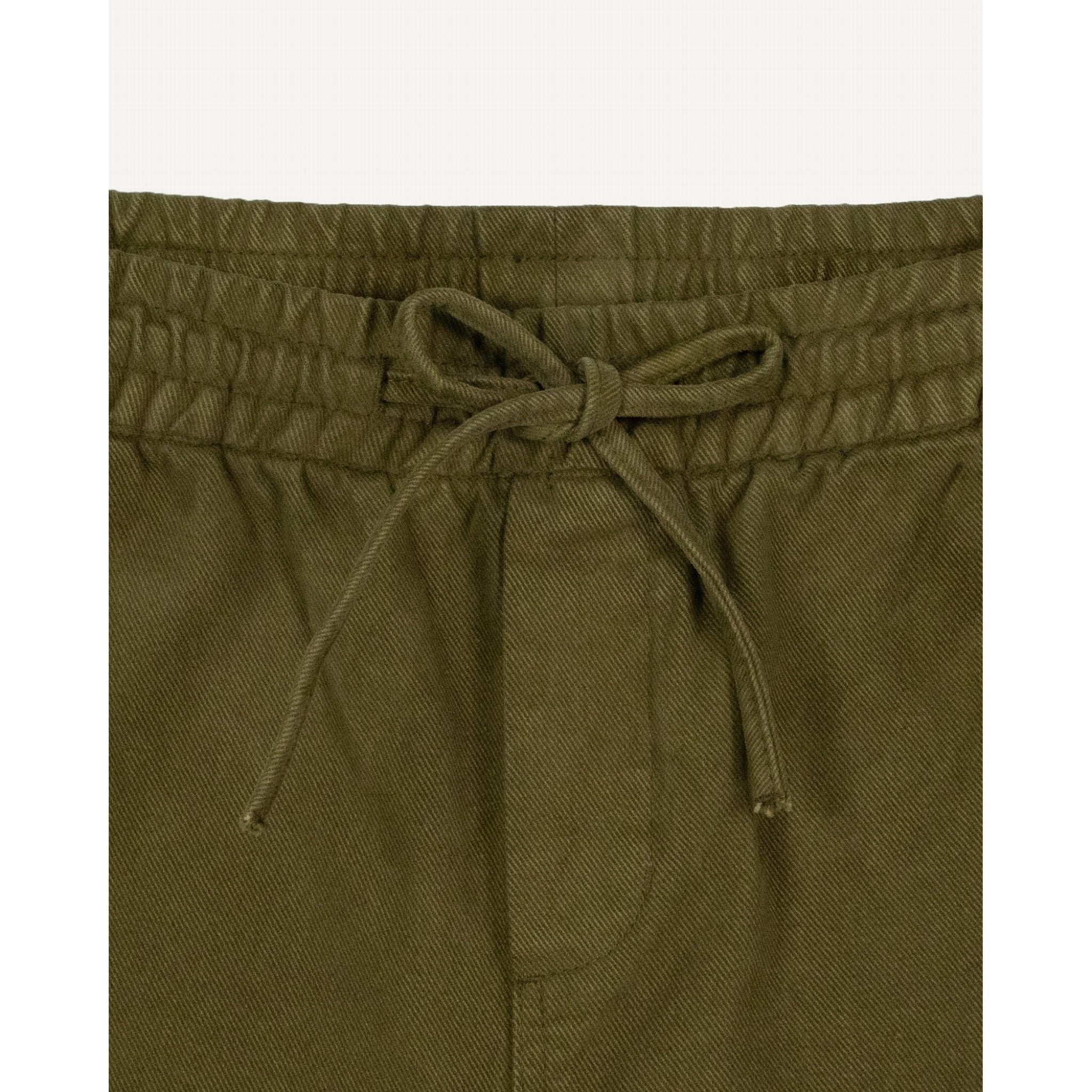 FAGUO DREUILLE Pantalon à taille élastiquée Dark Olive – FAGUO | Appart 17