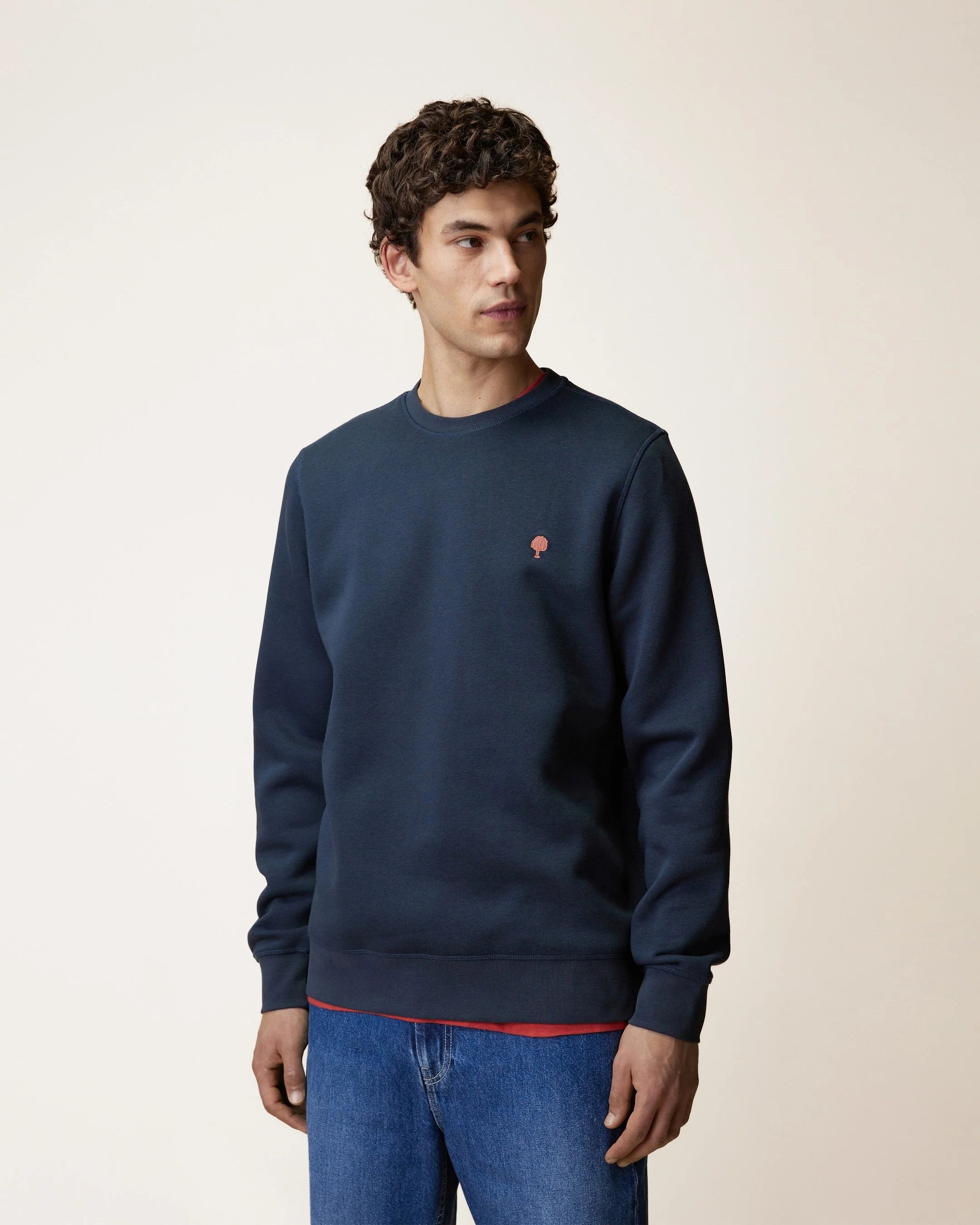 FAGUO DONZY Sweat en maille — Navy — Appart 17 Bruxelles