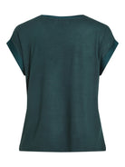 VIELLETTE S/S SATIN TOP - NOOS