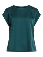 VIELLETTE S/S SATIN TOP - NOOS