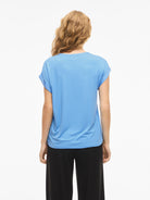 VIELLETTE S/S SATIN TOP - NOOS